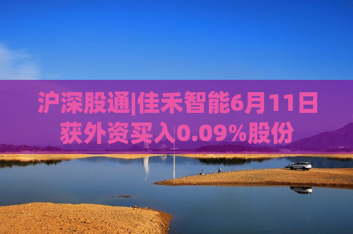 沪深股通|佳禾智能6月11日获外资买入0.09%股份