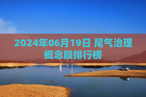 2024年06月19日 尾气治理概念股排行榜