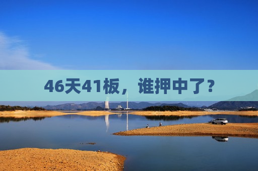 46天41板，谁押中了？  第1张