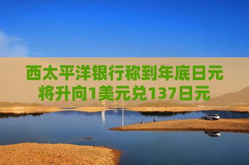 西太平洋银行称到年底日元将升向1美元兑137日元