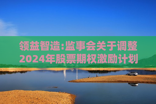 领益智造:监事会关于调整2024年股票期权激励计划及首次授予相关事项的核查意见