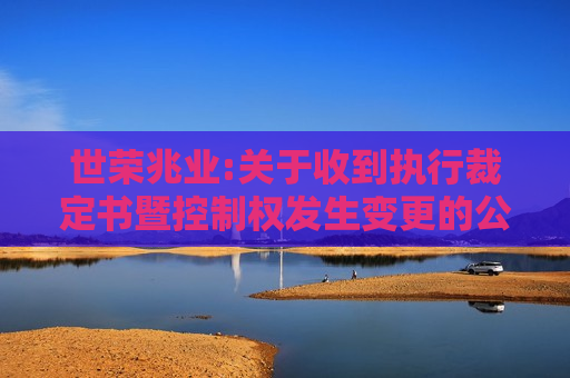 世荣兆业:关于收到执行裁定书暨控制权发生变更的公告
