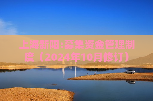 上海新阳:募集资金管理制度(2024年10月修订) 第1张 上海新阳:募集资金管理制度(2024年10月修订) 第1张