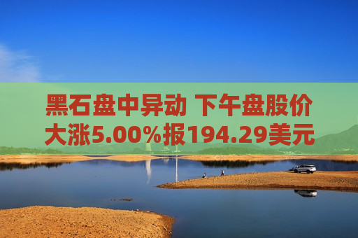 黑石盘中异动 下午盘股价大涨5.00%报194.29美元  第1张