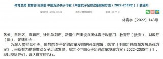 足球发展文件(足球发展规划2020)