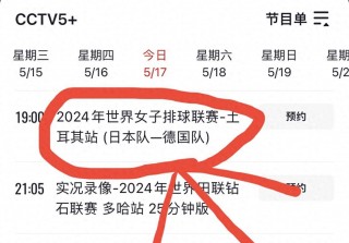 cctv5今晚直播(cctv5今晚直播节目表)