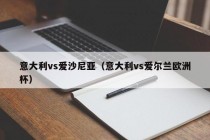 意大利vs爱沙尼亚（意大利vs爱尔兰欧洲杯）
