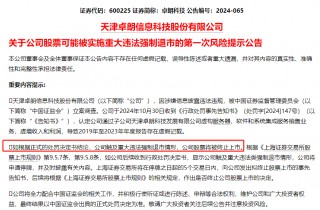 连续5年造假！这只A股，面临强制退市！