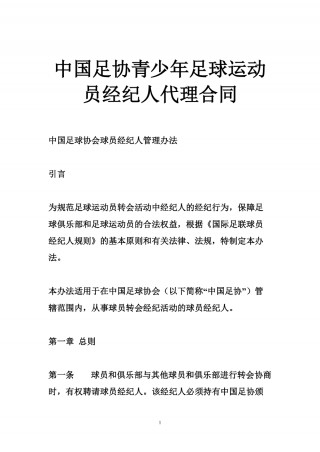 青少年足球运动员注册(青少年足球运动员注册规程)