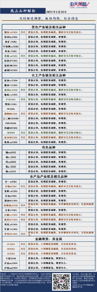 中天策略:2月28日市场分析