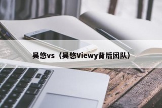 吴悠vs（吴悠Viewy背后团队）