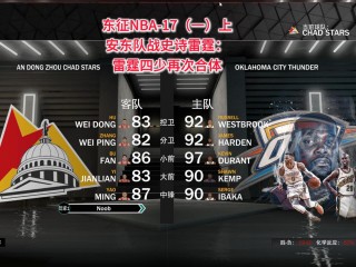 雷霆vs火箭4.17(雷霆VS火箭录像回放11·9)