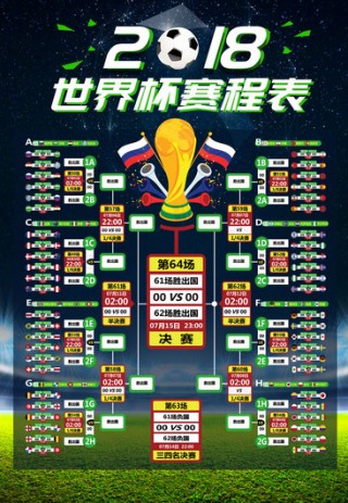2018世界杯对阵表(2018年世界杯对阵全图)