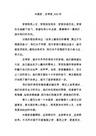 我的足球梦想(我的足球梦想作文600字)