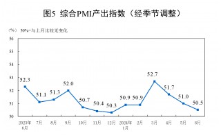 国家统计局：6月制造业PMI为49.5%，与上月持平