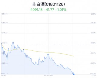 非白酒行业盘中跳水，珠江啤酒跌0.96%