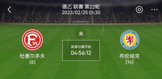 杜塞尔多夫vs布伦瑞克(杜塞尔多夫vs布伦瑞克预测)