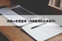 河源vs东莞篮球（河源篮球队队员简介）