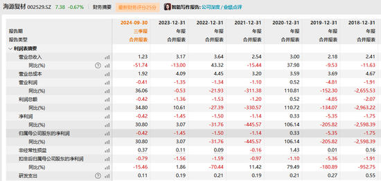 预计2024年业绩继续亏损，海源复材可能被实施退市风险警示  第3张