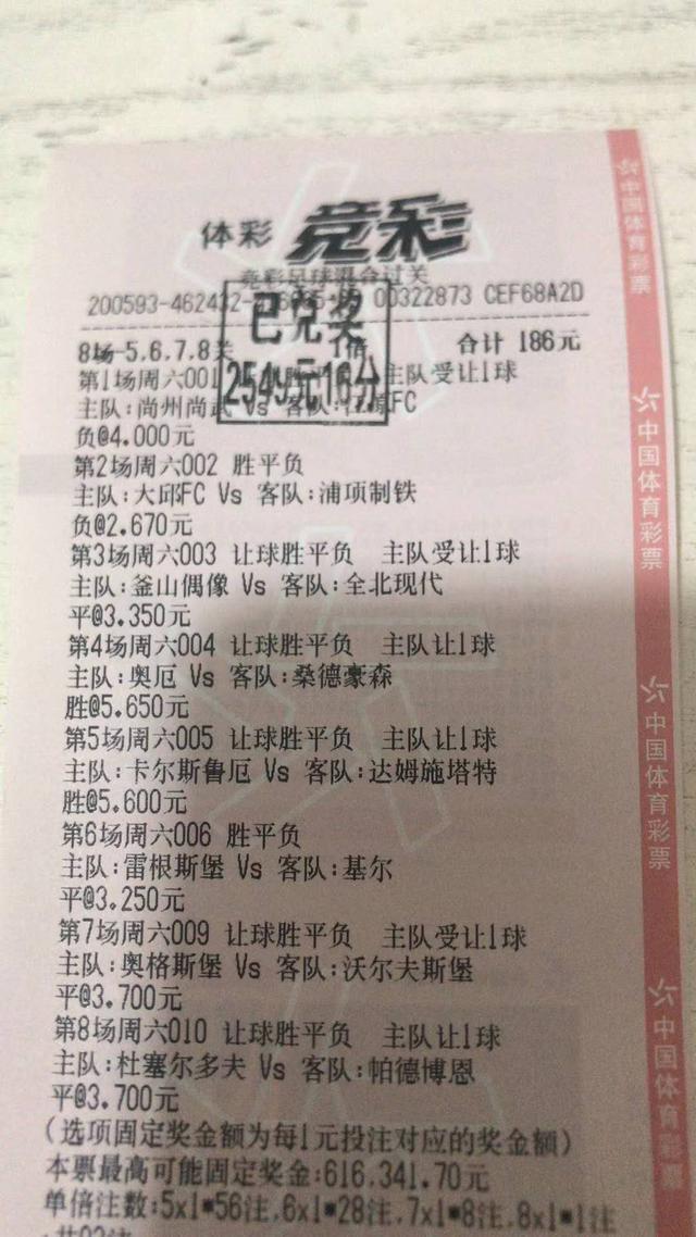 今日足彩实单推荐(今日足彩实单推荐7串1)  第2张