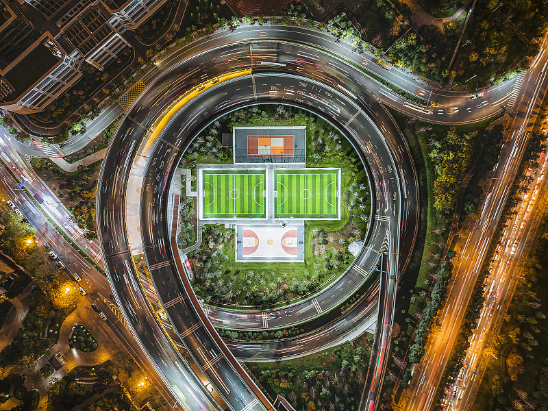 足球场俯瞰(足球场俯瞰图)  第1张